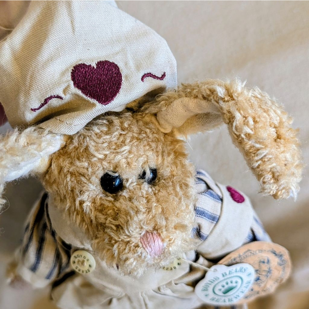 VTG Boyds Bears Emily Babbit Bunny Plush Tags Bearwear Outfit Bailey & Friends - Picture 7 of 9
